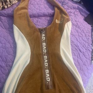 BAD CLUB SOCIETY HALTER DRESS